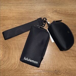 lululemon athletica Black Wristlet Set
